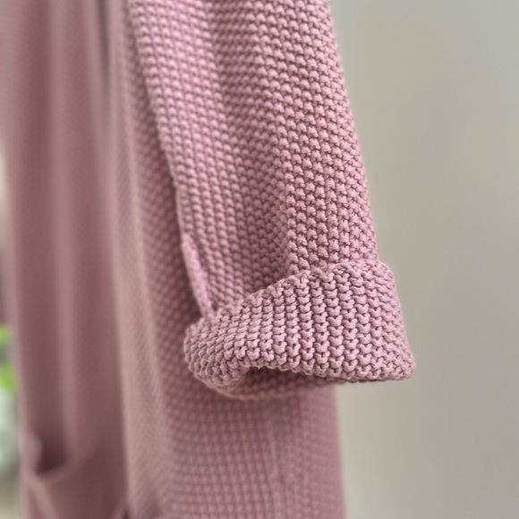 🇩🇰 Light Pink Long Cotton Cardigan Denmark - Picture 5 of 10
